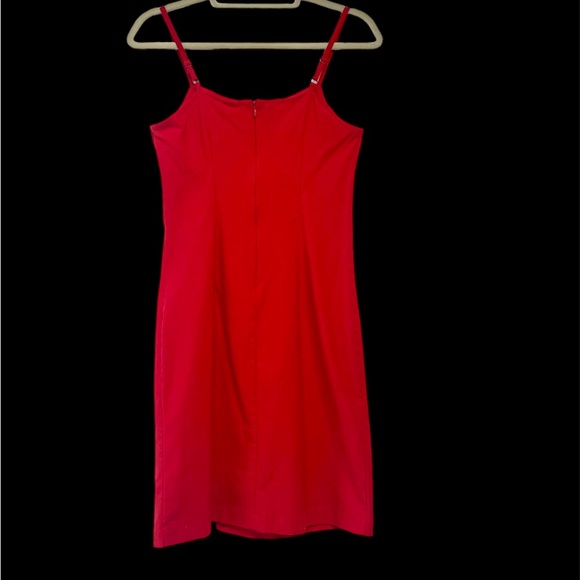Forever 21 Red (Adjustable) Spaghetti Strap Short Dress Sz L - Picture 4 of 6